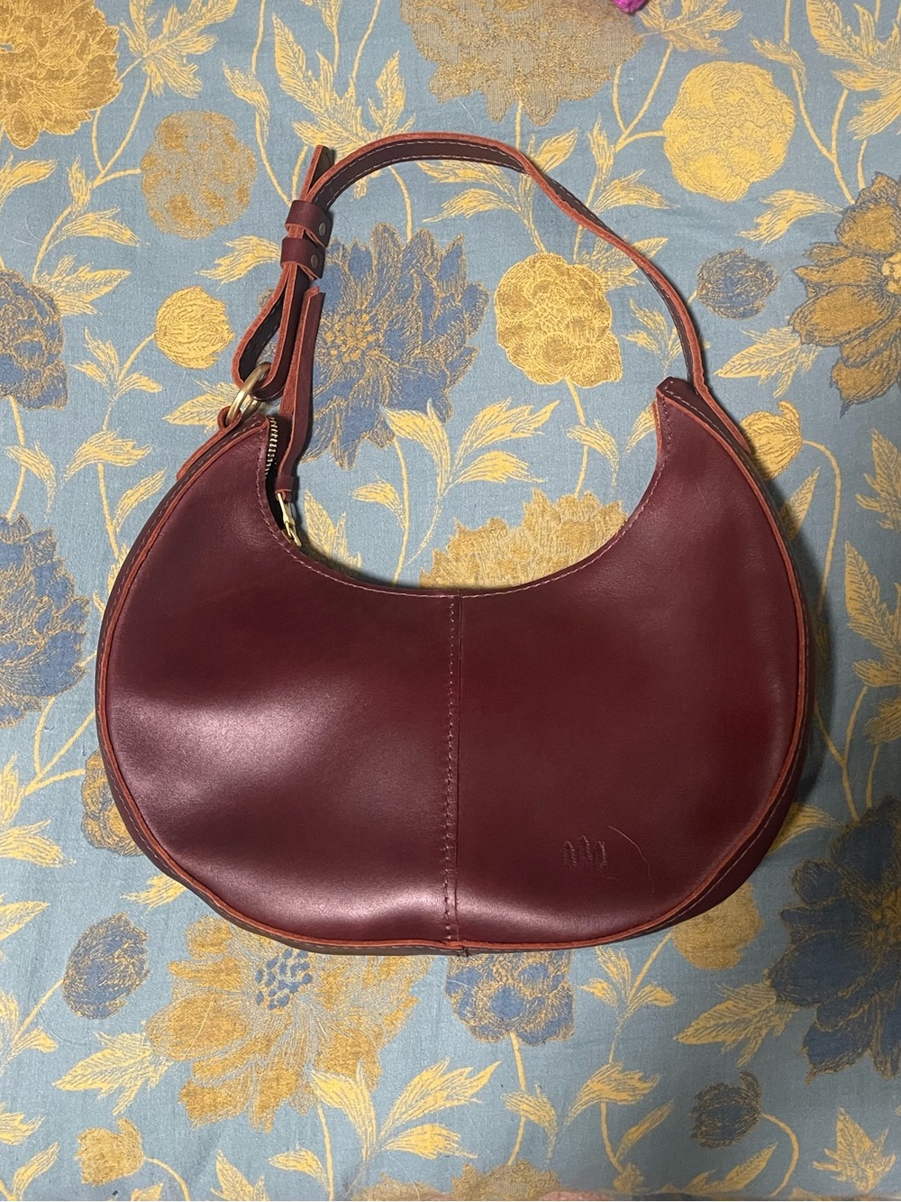 Portland Leather ‘Almost Perfect’ Nora Shoulder bag in Cognac brown